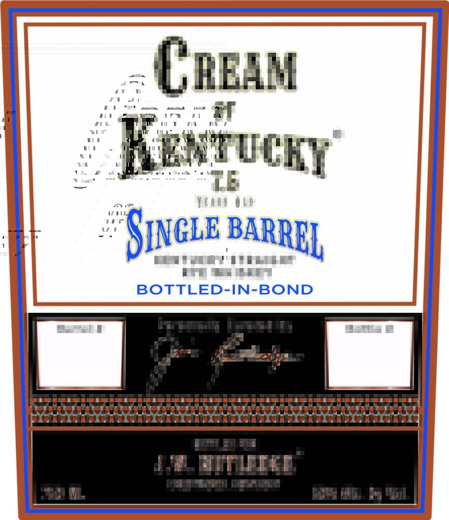 Cream of Kentucky 7.5 Year Single Barrel Kentucky Straight Rye Whiskey
