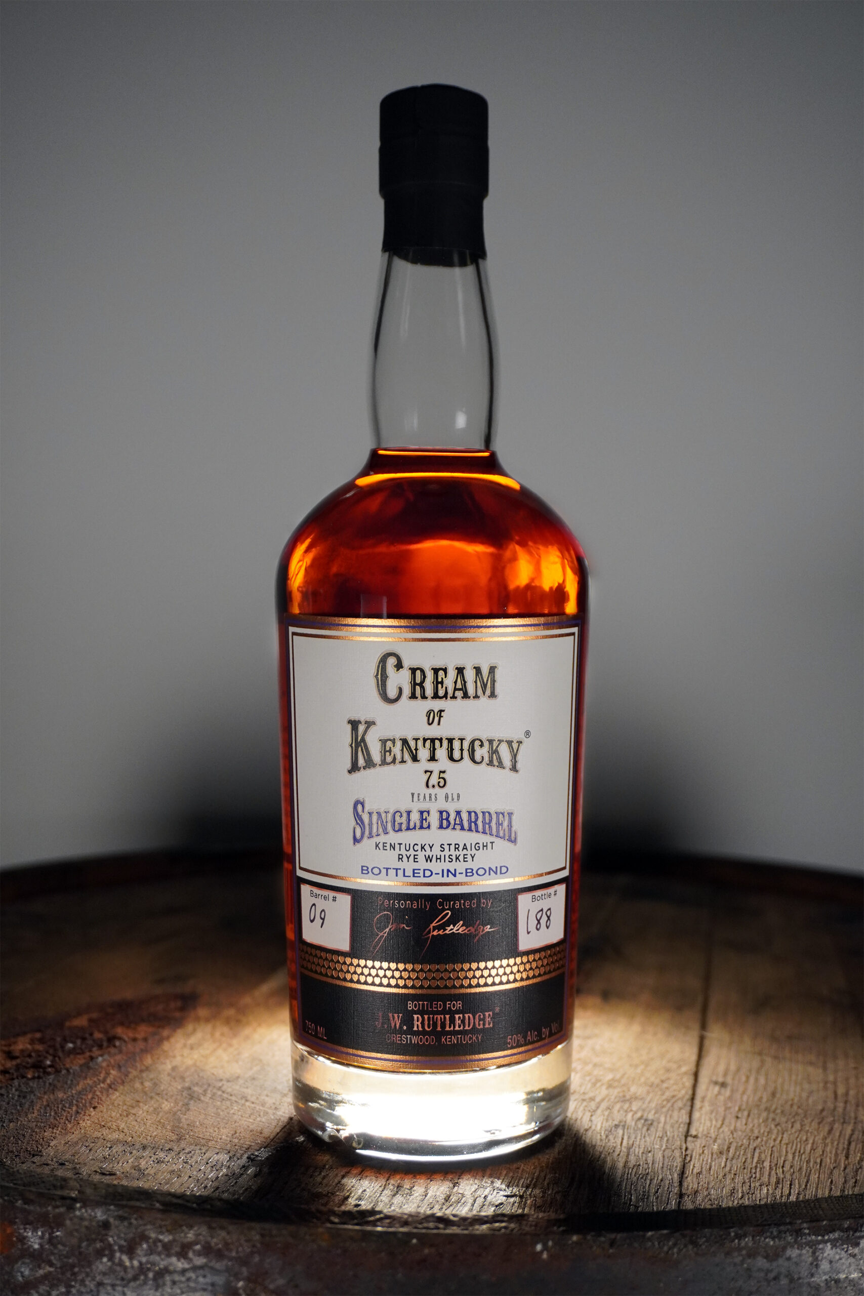 Kentucky Rye 2023 Cream of Kentucky® 7.5 Year Single Barrel Kentucky Straight Rye ...